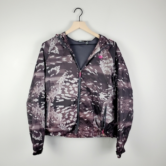 New Balance Abstract Print Zip Windbreaker Large - Picture 1 of 9